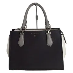 MICHAEL KORS(マイケルコース) ハンドバッグ - ダークグレー×ライトグレー×白 レザー