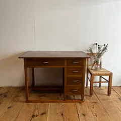 デスク 机 古家具 アンティーク ヴィンテージ 学校 学習机 昭和レトロ 小道具 デスク 机 古家具 アンティーク ヴィンテージ 学校 学習机 昭和レトロ