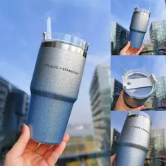 398.  スターバックス STARBUCKS タンブラー ステンレスカップ コップ ストロー スタバ 保温 保冷 おしゃれ 海外 新品 大容量 590ml