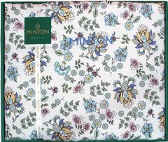MINTON ミントン シルク混肌掛けふとん ブルー 花柄 - メルカリ