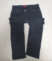 ブラック ジーン ストレート デニム ズボン)33