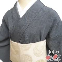 小紋 江戸小紋 着物 中古 正絹 袷 カジュアル 作家物 落款 角通し 黒色 身丈157cm 裄63cm M きもの北條 A1322-3 江戸小紋 身丈159.5cm 裄丈69cm L 袷 落款あり 角通し 濃紫 正絹 秀品
