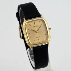 セイコー Dolce Seiko Dolce Gold Tone Tank Shape QUARTZ SGP30 Vintage Ref.5E31-5B30