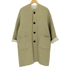 ルグラジック le glazik ノーカラー ウール リバーシブルコート レディース JPN：36 