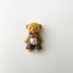 ハニーベアサイズ ロールケーキ刺繍のサロペット