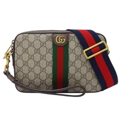 グッチ GUCCI バッグ レディース メンズ ブランド ショルダーバッグ クラッチバッグ 2way オフィディア GGスプリーム スモール クロスボディバッグ ベージュ ブラウン 699439 斜め掛け おしゃれ 【中古】