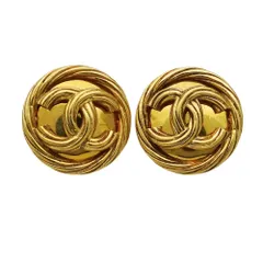 シャネル CHANEL イヤリング レディース ブランド ココマーク GP ゴールド ラウンド ヴィンテージ 古着 オールド 【中古】