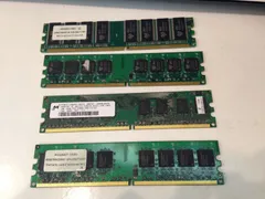 デスクトップ用メモリ 1GB×4枚セット 動作未確認の為お安くどうぞ
