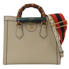 グッチ GUCCI バッグ レディース ブランド ハンドバッグ ショルダーバッグ 2way ダイアナ スモール レザー ベージュ 702721 おしゃれ 【中古】
