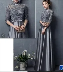 送料無料 未使用 発表会 舞台 結婚式 気品 エレガント 豪華 パーティ L 11号 ドレス (OPN2934)