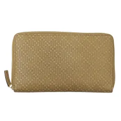 グッチ GUCCI 財布 レディース ブランド 長財布 ディアマンテ レザー ベージュ 321117 ラウンドファスナー おしゃれ 【中古】