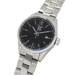 タグホイヤー TAG Heuer カレラ WV1414 BA0793 時計 レディース ブランド デイト クオーツ QZ ステンレス SS シルバー ブラック 磨き済み 【中古】