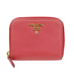 プラダ PRADA 財布 レディース ブランド コインケース サフィアーノ ピンク 1MM268 ラウンドファスナー 小銭入れ おしゃれ 可愛い 【中古】