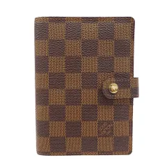 ルイ・ヴィトン LOUIS VUITTON 手帳カバー レディース メンズ ブランド ダミエキャンバス アジェンダPM ブラウン R20700 6穴式 小さめ コンパクト おしゃれ 大人 上品 【中古】