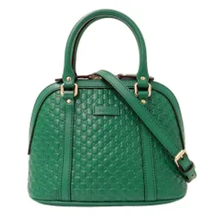 グッチ GUCCI バッグ レディース ブランド ハンドバッグ ショルダーバッグ 2way マイクロGG シマレザー グリーン 449654 手持ち 肩掛け おしゃれ ロゴ 可愛い おでかけ 【中古】