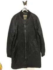 ZARA メンズ キルティング ダウンジャケット ロング丈 ロングブルゾン