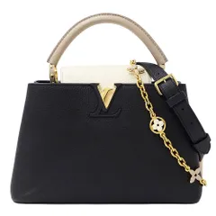 ルイ・ヴィトン LOUIS VUITTON バッグ レディース ブランド ハンドバッグ ショルダーバッグ 2way カプシーヌ MM トリヨンレザー ブラック クリーム ガレ M25386 黒 おしゃれ 【中古】