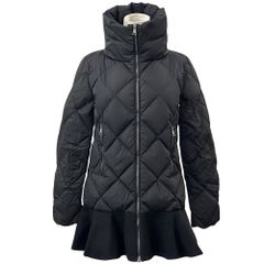 モンクレール MONCLER ダウン レディース ブランド VIBURNUM ダウンジャケット ナイロン ウール ブラック サイズ00 XS フレア おしゃれ 【中古】