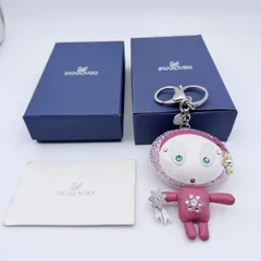 SWAROVSKI（スワロフスキー）Indian Pink バッグチャーム ドールモチーフ ピンク