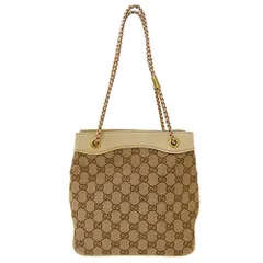 グッチ GUCCI バッグ レディース ブランド ハンドバッグ ショルダーバッグ GGキャンバス ベージュ 109143 肩掛け 手持ち おしゃれ 可愛い 【中古】