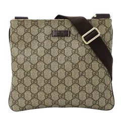 グッチ GUCCI バッグ レディース メンズ ブランド ショルダーバッグ GGスプリーム ブラウン ベージュ 201538 ミニバッグ 小さめ 斜め掛け おしゃれ 【中古】