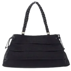 フェラガモ Ferragamo バッグ レディース ブランド ハンドバッグ ヴァラ キャンバス ブラック リボン 黒 おしゃれ 【中古】