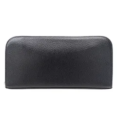 サンローラン SAINT LAURENT 財布 レディース メンズ ブランド 長財布 レザー ブラック ラウンドファスナー シンプル 無地 おしゃれ 黒 【中古】