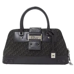 ディオール Dior バッグ レディース ブランド ハンドバッグ キャンバス トロッター ストリートシック ブラック 手持ち ロゴ おしゃれ 【中古】