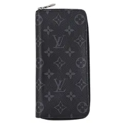 ルイ・ヴィトン LOUIS VUITTON 財布 モノグラム エクリプス メンズ ブランド 長財布 ジッピー ウォレット ヴェルティカル M62295 ブラック 黒 ラウンドファスナー おしゃれ 【中古】