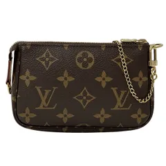 ルイ・ヴィトン LOUIS VUITTON ポーチ モノグラム レディース メンズ ブランド モノグラムキャンバス ミニポシェット・アクセソワール M58009 ブラウン ミニポーチ コンパクト チェーン付き おしゃれ 【中古】