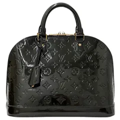 ルイ・ヴィトン LOUIS VUITTON バッグ モノグラムヴェルニ レディース ブランド ハンドバッグ モノグラムヴェルニ アルマ PM ブルーアンフィニ M91611 ネイビー ダークブルー ゴールド金具 【中古】