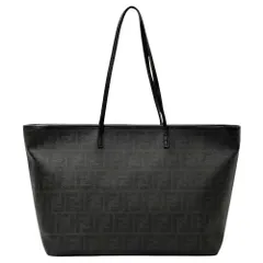 フェンディ FENDI バッグ メンズ ブランド ズッカ トートバッグ レザー ブラック グレー ロゴ シンプル A4 大容量 【中古】のサムネイル
