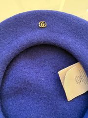 Gucci グッチ スタッズ付きベレー帽 グレー Lサイズ - メルカリ