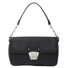 フェラガモ  Ferragamo バッグ レディース ブランド ショルダーバッグ ガンチーニ レザー ブラック ワンショルダー 無地 シンプル おしゃれ おでかけ 【中古】