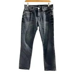 23区 オンワード樫山 デニムパンツ ジーンズ ストレート 黒 ブラック 38 約M ■MET1