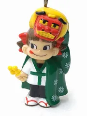 不二家　ミニミニペコちゃん　キーホルダー　お祭りペコ
