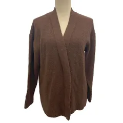 グリーンレーベルリラクシング ユナイテッドアローズ green label relaxing SC ブークレ イージー　カーディガン ニット S 茶 ブラウン 3228-105-0320 ■YHS3