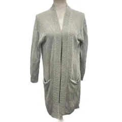 グリーンレーベルリラクシング ユナイテッドアローズ green label relaxing ロングカーディガン ローゲージ 麻 リネン グレー 3528-181-0565  ■YHS3