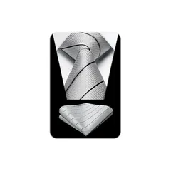 [HISDERN] ネクタイ 結婚式 メンズ フォーマル ネクタイ ストライプ ポケットチーフ セット ブランド品 就活 成人式 紳士用 HC-04