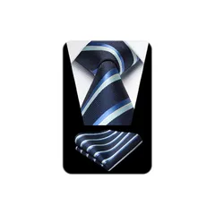 [HISDERN] ネクタイ メンズ ストライプ ネクタイ ネイビー チーフ セット プレゼント フォーマル ブランド品 慶事用 演奏会 紳士 礼服 HC-08