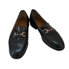 GUCCI グッチ ホースビットローファー シェリーライン ブラック サイズ24.0〜24.5cm【DD124】