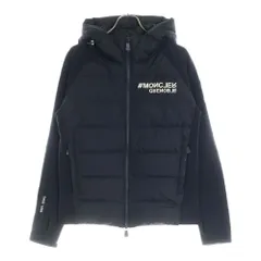 MONCLER (モンクレール) GRENOBLE グルノーブル フード付き袖切り替えダウンジャケット ブラック I20978G00032