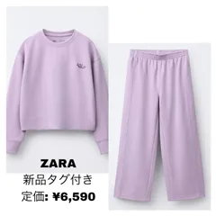 新品未使用ZARA(ザラ)NEW YORKロゴスウェットトレーナーパンツセットアップ