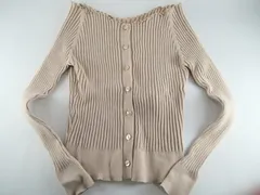 【USED/B】Sov.ソブ カットソーカーディガン ベージュ サイズ38