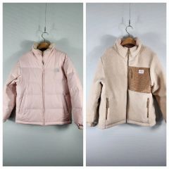THE NORTH FACE 2025年 ヌプシ グース ピンク リバーシブル