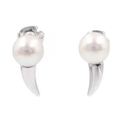 タサキ TASAKI ピアス デインジャー ホーン パール ピアス K18WG（ホワイトゴールド） デインジャー ホーン パール ピアス レディース Used Aのサムネイル