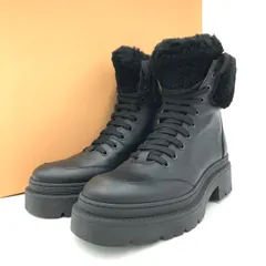 【新品未使用】 コルソローマ9 コンバットブーツ 38 24cm 黒 本革 ムートン 2way