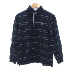 ラコステ LACOSTE ポロシャツ 3 紺 ネイビー ボーダー柄 /NL ■YHS14
