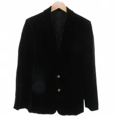 コムサコレクション COMME CA COLLECTION 美品 テーラードジャケット 金ボタン 総裏地 M 黒 ブラック /KR ■YHS15