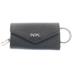 MICHAEL KORS (マイケルコース) RIVINGTON Key Holder LEATHER キーケース PVCレザー ブラック 36F4LRVK1O